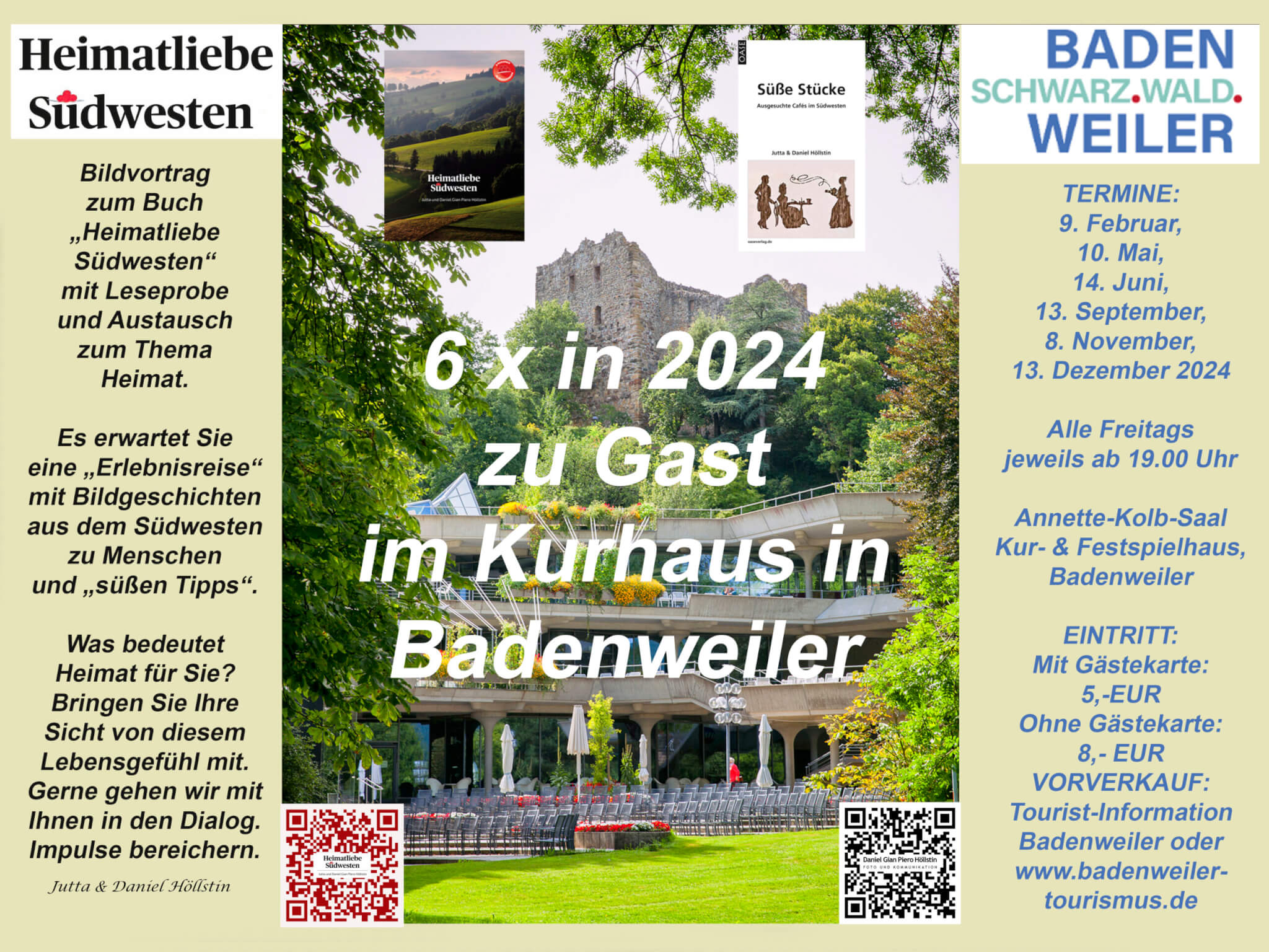 Heimatliebe zu Gast im Kurhaus Badenweiler ( 6 x in 2024)